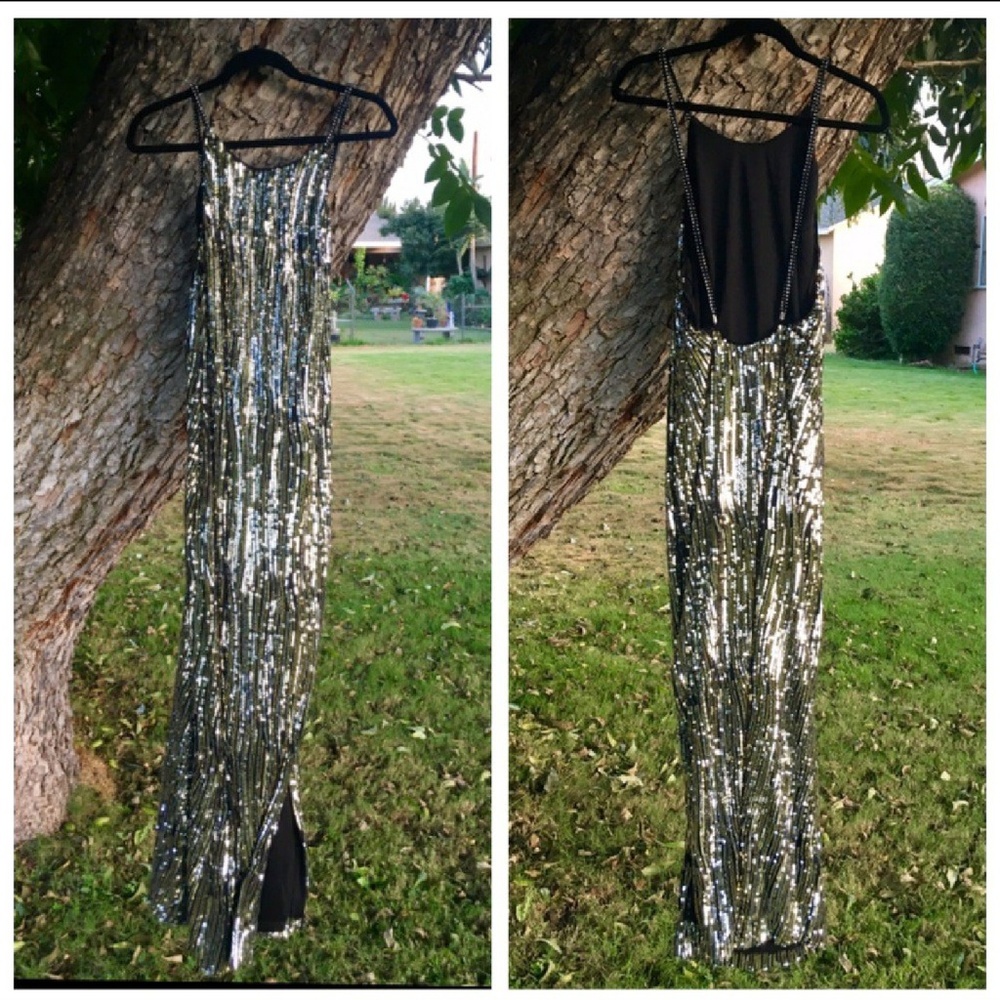 Long Sequin Maxi Dress